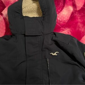 Hollister Navy Hooded Jacket